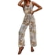 thumbnail image 5 of Jumpsuit Tropical con Cordón en la Espalda y Pierna Ancha marron L, 5 of 6