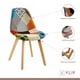 thumbnail image 3 of Silla Patchwork Acolchado Tela Wood - Naranja, 3 of 3