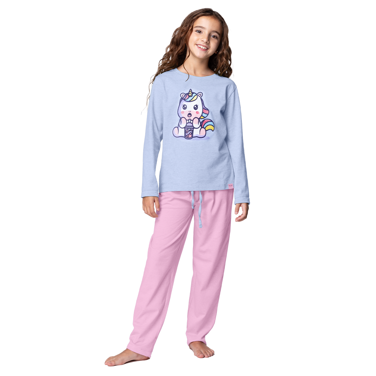Top - Pijama Largo Algodón Niña Invierno C2