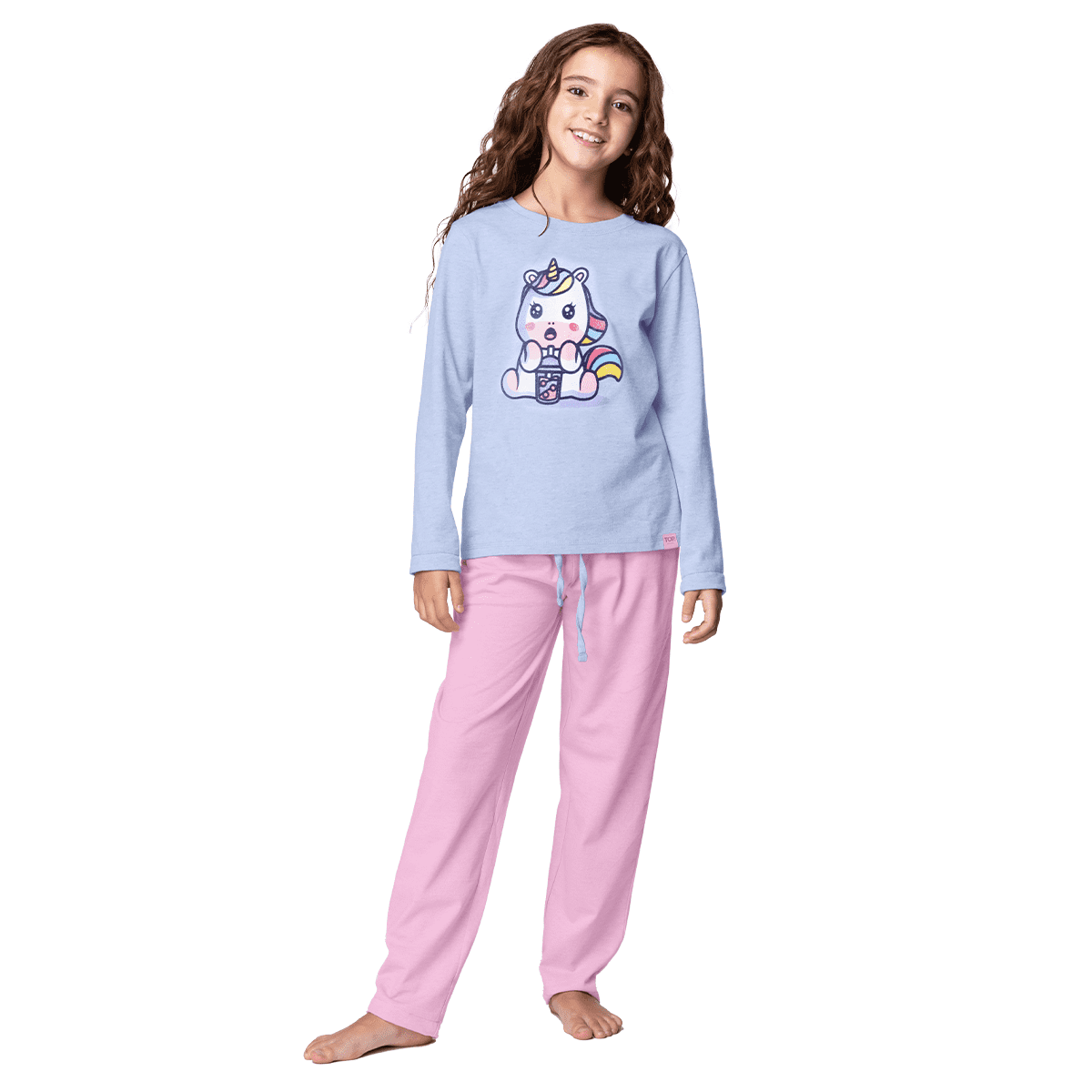 Top - Pijama Largo Algodón Niña Invierno C2