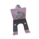 thumbnail image 2 of Percha Para Barra De Levantamiento De Pesas, Para Entrenamiento De Fuerza, Color Rosa, Para Montar En La Pared, 2 of 5