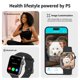 thumbnail image 5 of Reloj inteligente AcclaFit de 1.85'' con pantalla táctil HD y Bluetooth para Android/iOS, 5 of 6