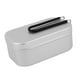 thumbnail image 3 of Contenedores De Almuerzo Caja Bento De Aluminio Para Comida Fruta Viaje Lonchera Reutilizable Argent Single Handle, 3 of 3