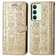 thumbnail image 4 of Funda Cartera FOXDOCK para Realme 14 5G , Flip PU con Relieve de Gatos y Perros, Tarjetero y Soporte, 4 of 6