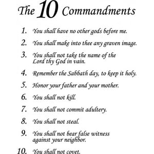 Rienda Libre Graphics - Decomural The Ten Commandments Christian Ws-51273