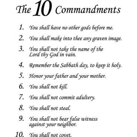 Rienda Libre Graphics - Decomural The Ten Commandments Christian Ws-51273