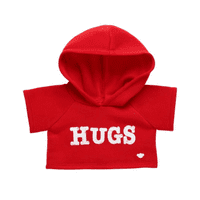 Polera Build A Bear Roja Con Estampado Hugs
