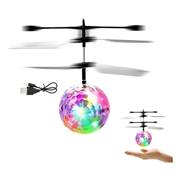 Mini Drone Pelota Voladora Sensor Flying Ball Juguete Niños Tal Y Como Se Muestra En La Ilustración.