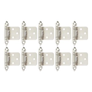 Bothyi - Bisagras De Puerta De Gabinete De 10X 1/2 Pulgadas, Herrajes De Puerta De Repuesto De Cierre Suave Y Silencioso