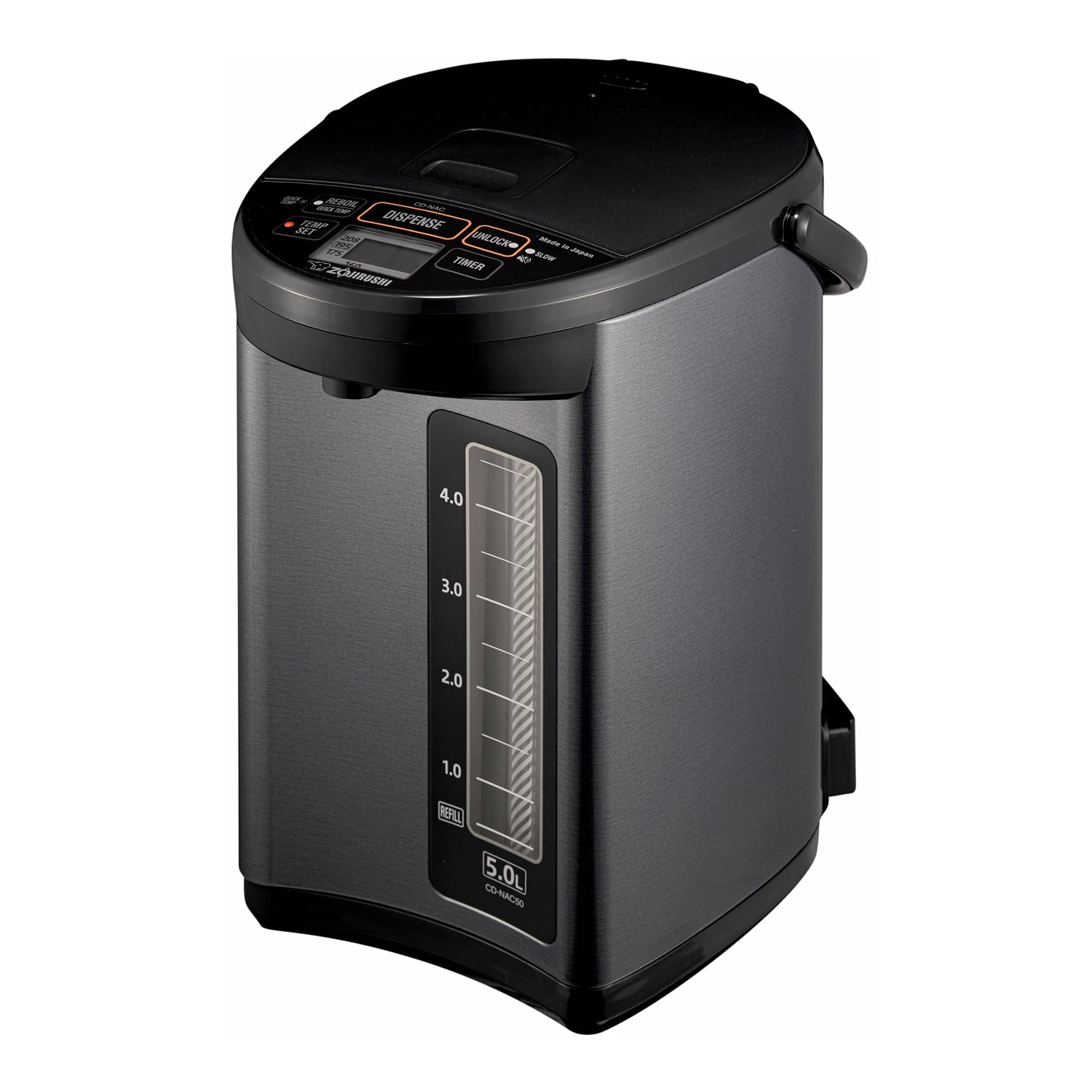 Hervidor Eléctrico De Agua Zojirushi Cd-nac50bm 5l Negro Metálico
