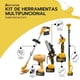 thumbnail image 3 of Kit Herramientas Multifuncional Inalámbricas 5en1 Motosierra Orilladora Soplador Jardinería 2 Baterías Cargador Amarillo KT-H5 Novystor Set Jardín Modelo, 3 of 9