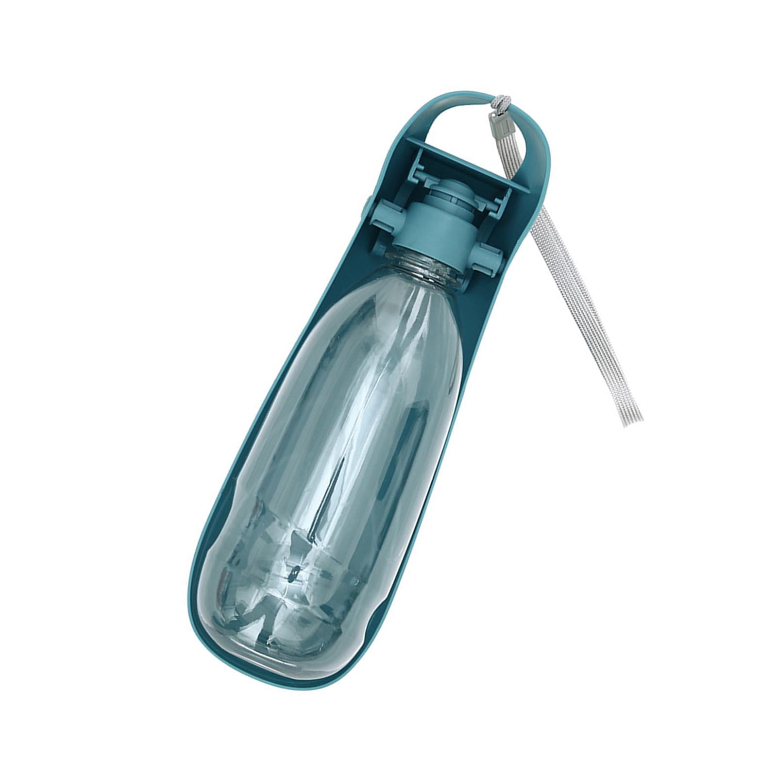 Ioensy - Dispensador De Botellas De Agua Para Perros Portátil Plegable Capacidad Compacta 550ml Viaje Azul