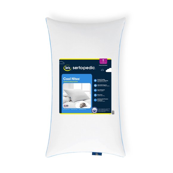 Almohada Serta Cool Nites King Refrescante Hipoalergénica