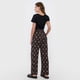 thumbnail image 3 of Pantalón Mujer Fluido Botón Print Étnico Negro Corona, 3 of 5