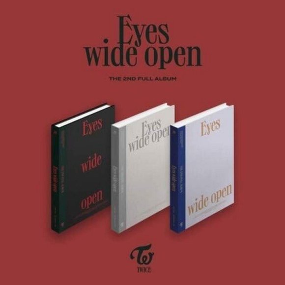 Álbum Eyes Wide Open con álbum de fotos, tarjeta de mensaje y póster
