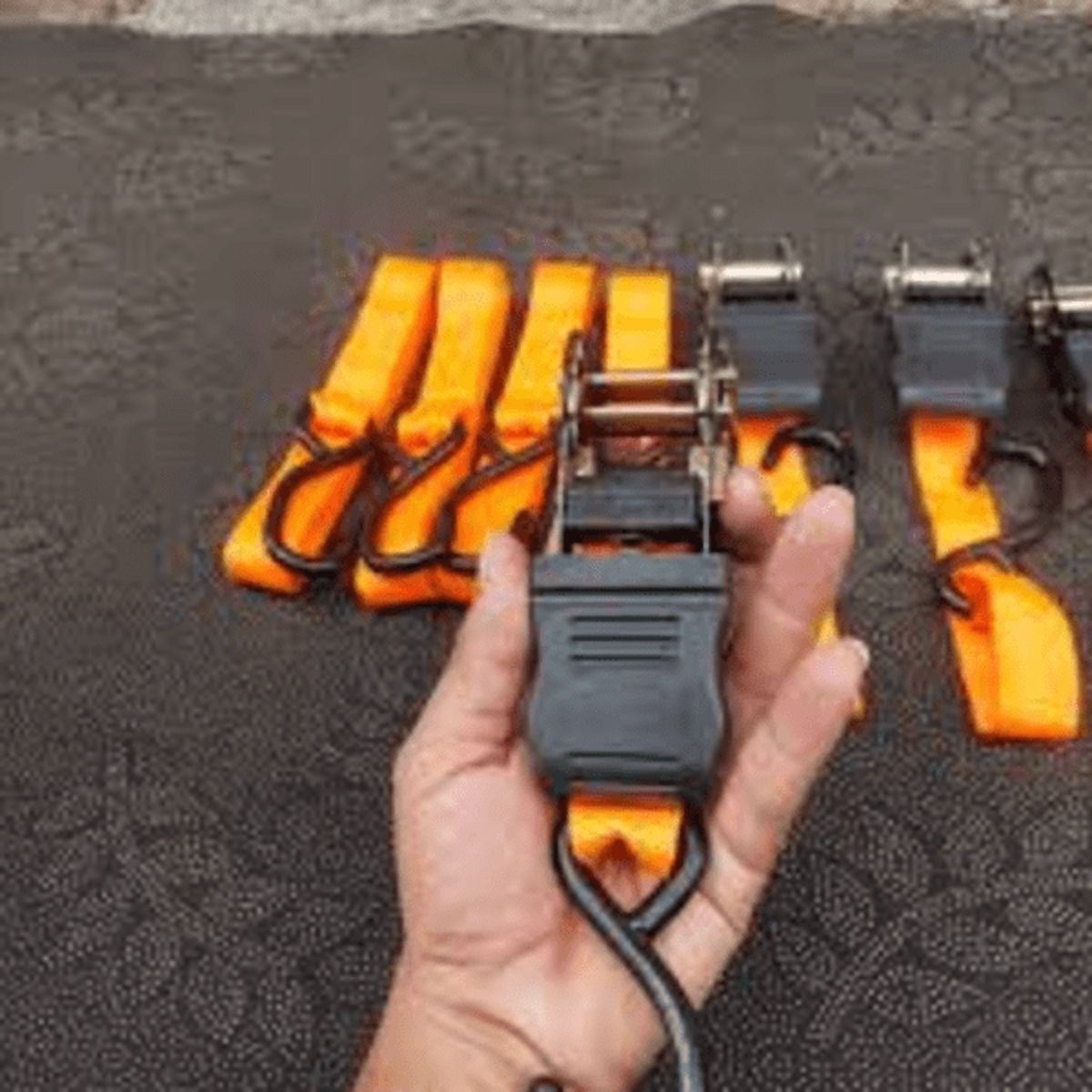 Genérico - Set Juego Eslingas Cinta Correas De Amarre 4 Piezas