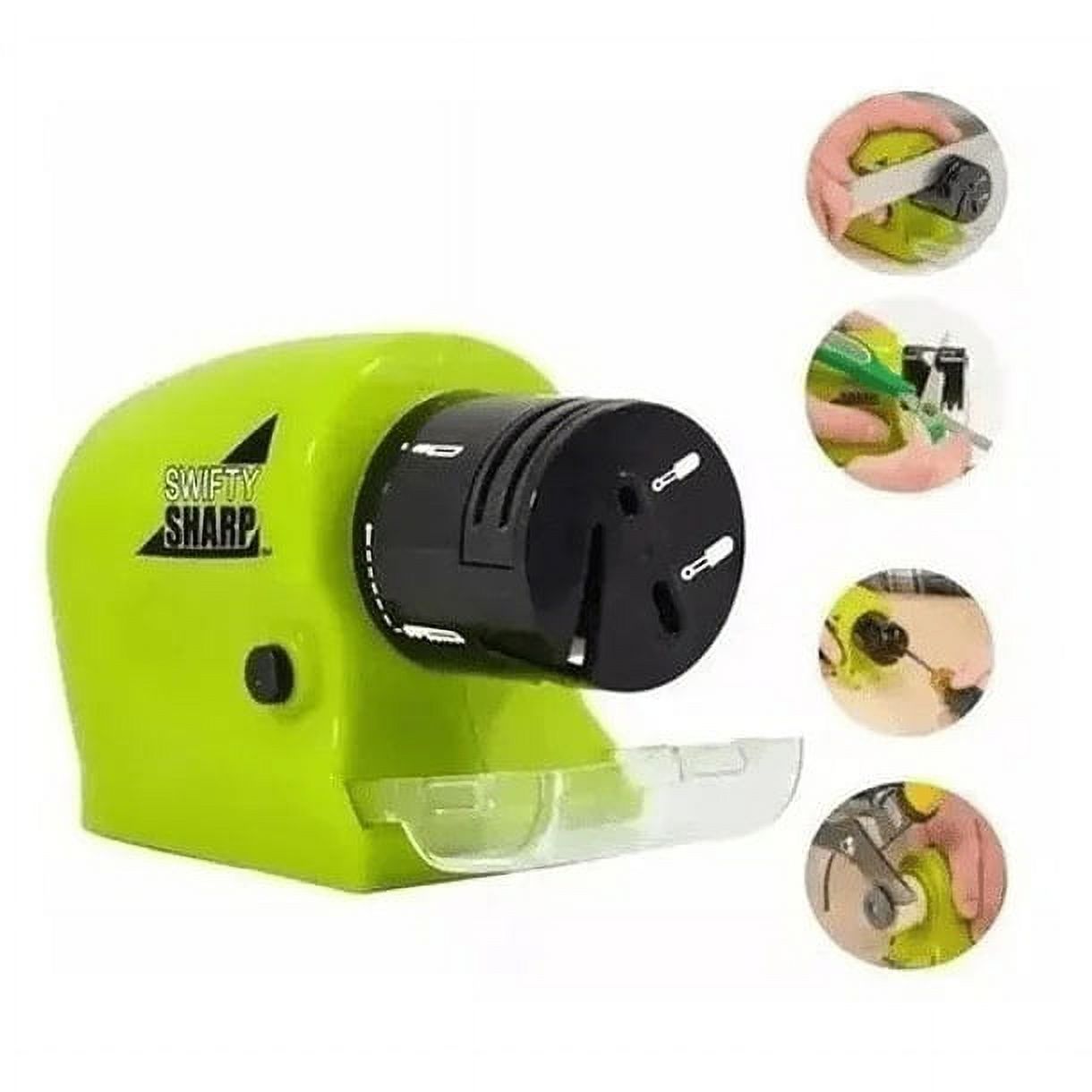 Leonimport - Afilador Cuchillos Tijeras Eléctrico A Pilas Fácil Y Rápido