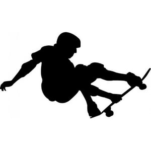 Rienda Libre Graphics - Decomural Skateboarder Stunt Extreme Sport Ws-15364