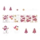 thumbnail image 1 of 6 piezas de calcomanías navideñas para pared, calcomanías navideñas para ventanas, muñecos de nieve, pegatinas de pared navideñas rosas para rellenar, 1 of 5