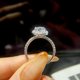 thumbnail image 4 of Anillos de Moissanita de 3 Quilates para Mujer Color D Claridad VVS1 Anillo de Compromiso Ovalado Anillo de Diamante Plata Esterlina 925 Anillos de Aniversario y Boda Talla 5-9, 4 of 8