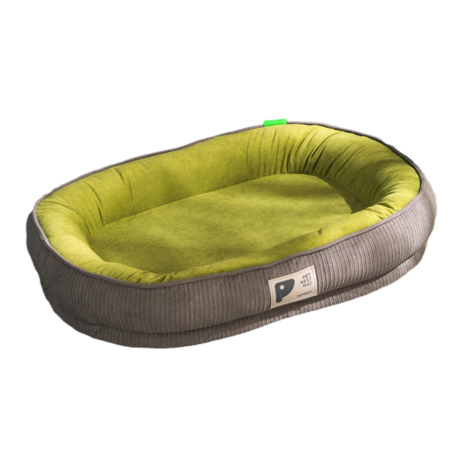Ioensy - Cama Para Perros, Cálida, Verde Y Gris, Para Perros Medianos, Conejos, Cachorros, 50x40cm