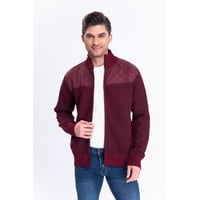 Likeshop - Sweater Algodon Chaqueta Forro Piel Cuello Alto Bolsillos Cierre 7175