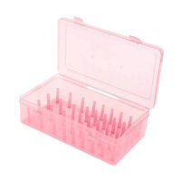Bothyi - Caja De Almacenamiento De Carretes De Hilo De Bordar, 42 Carretes, Bricolaje, Para Costura Doméstica, Color Rosa