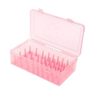 Bothyi - Caja De Almacenamiento De Carretes De Hilo De Bordar, 42 Carretes, Bricolaje, Para Costura Doméstica, Color Rosa