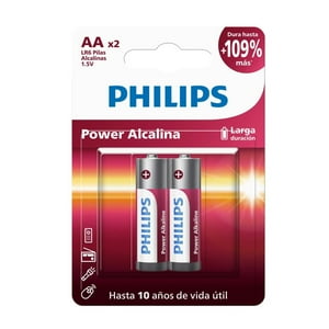 Pack 2 Pilas Aa Alcalinas Lr6P2B Philips
