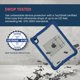 thumbnail image 4 of Funda Brenthaven 360 Rugged para iPad 11ª/10ª generación Azul, probada contra caídas, 4 of 6