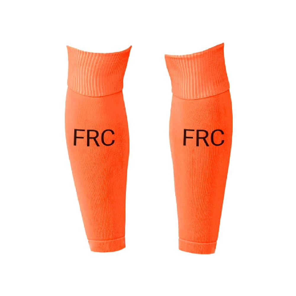 Frc - Medias De Futbol Deportivas Sin Pie Naranjo Flúor