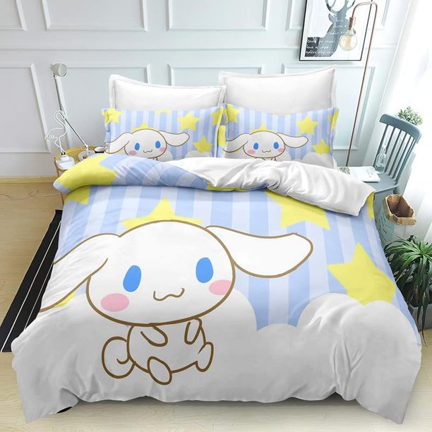 Quilt Cover with 3D Print Bedding Quilt Cover Set Bedding Set with Pillowcase Decor Bedspread Cover for Kid Teen