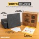 thumbnail image 3 of Tablero de pines WallHero 150 cm x 91 cm - Azulejos de fieltro negro (15 unidades), 3 of 6