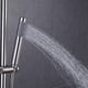 thumbnail image 5 of Ducha de mano redonda para baño, cabezal de ducha de mano ajustable para montaje en pared, color plateado, 5 of 7