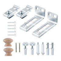 Magideal - Juego De Herrajes Para Puertas Plegables, Juego De Instalación Y Reparación De Puertas, Fácil De Instalar, Reemplazar Piezas, Herrajes Para Puertas De