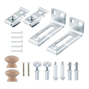 Magideal - Juego De Herrajes Para Puertas Plegables, Juego De Instalación Y Reparación De Puertas, Fácil De Instalar, Reemplazar Piezas, Herrajes Para Puertas De