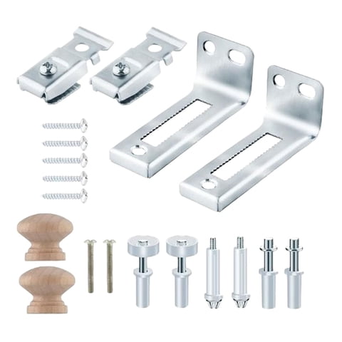 Magideal - Juego De Herrajes Para Puertas Plegables, Juego De Instalación Y Reparación De Puertas, Fácil De Instalar, Reemplazar Piezas, Herrajes Para Puertas De