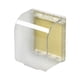 thumbnail image 3 of Cubierta protectora de salida autoadhesiva, caja antiaplash, cubierta de enchufe impermeable para placa de interruptor de toma de corriente de baño al , Blanco Transparente, 3 of 5