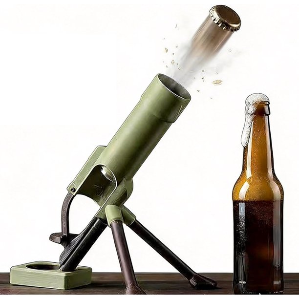 Abridor botellas cerveza mortero 51mm táctico lanzador chapas manos libres empuje