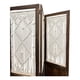 thumbnail image 4 of Biombo De Madera Resistente 4 Paneles Diseño Hoja 40x170cm beige, 4 of 7