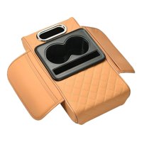 Magideal - Almohadilla De Consola Central De Automóvil Genérica Con Portavasos Fácil De Instalar La Almohadilla De Reproducción De Cuero Pu Versátil Para El Estilo A