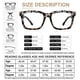 thumbnail image 5 of Lentes de Lectura AEZUNI Cuadrados Grandes para Mujer 1.00-6.00 Leopardo, 5 of 6