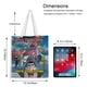 thumbnail image 5 of Motel Transylvania Bolso de tela con estampado de lienzo para mujer, bolsa de compras reutilizable y estética, con cremallera interior, regalo para mujer,40*40cm., 5 of 6