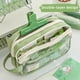 thumbnail image 2 of Ita Bag Pencil Case Handheld Double Layer Clear Pencil Pouch Storage Pouch For Stationery School,Office,Organizer Cosmetics, 2 of 3