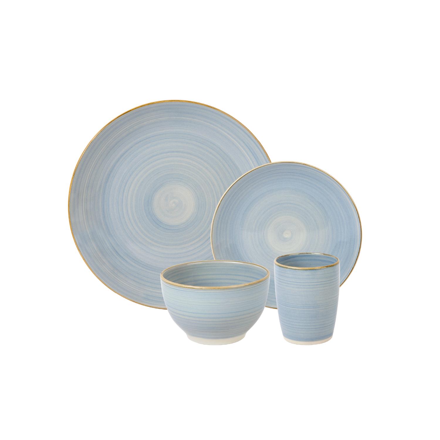 Juego Loza Cerámica 24 Pcs Amalfi Simplit