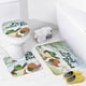 thumbnail image 4 of Rana y sapo-theme 4-Piece Shower Curtain Set with Rugs, Waterproof Bathroom Decor Set Includes Bath Mat, U-Shaped Rug, Toilet Lid Cover and Curtain with Hooks, 4 of 6