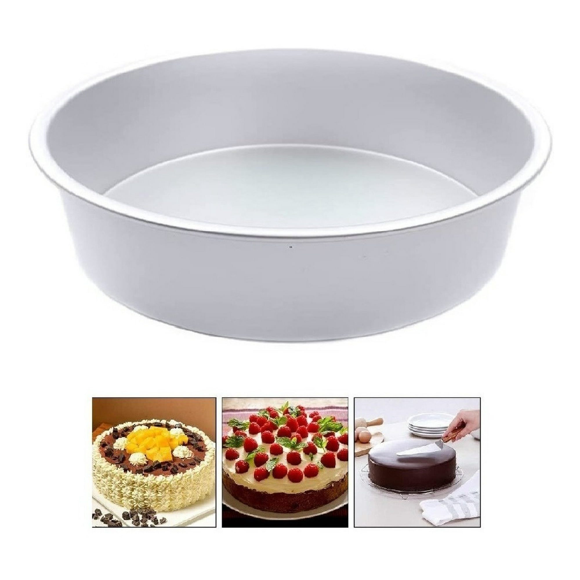 Genérico - Moldes De Aluminio Para Tortas Molde Queque Molde Torta 24cm