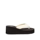 thumbnail image 1 of Sandalia Mujer Eva Alta Negro Blanco, 1 of 5