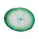 thumbnail image 4 of Colgante cristalino de la rebanada del cuarzo de 1piece 60-80m m ágata para el ornamento casero verde, 4 of 5