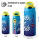 thumbnail image 2 of Mi bella genio Botella de Agua con Tapa Pop Top de Un Toque, Acero Inoxidable, a Prueba de Fugas, para Deportes, Botella Infantil azul 12 oz, 2 of 6